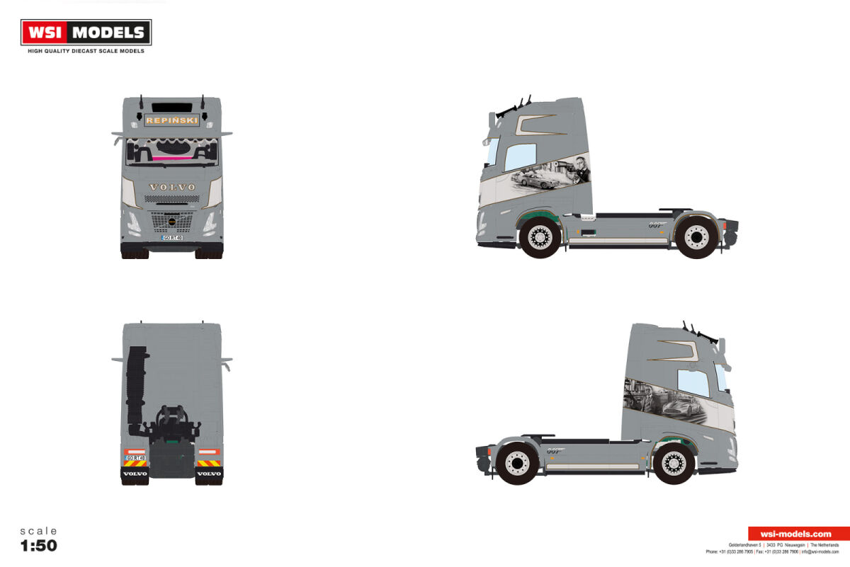 01-5295 - WSI - Volvo FH Aero Globetrotter XL 4x2 Zugmaschine - Repinski - PL